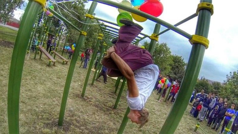 Открытие самой большой воркаут-площадки в ЮФО