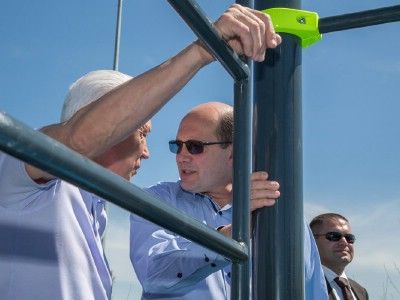 Торжественное открытие «станций здоровья»