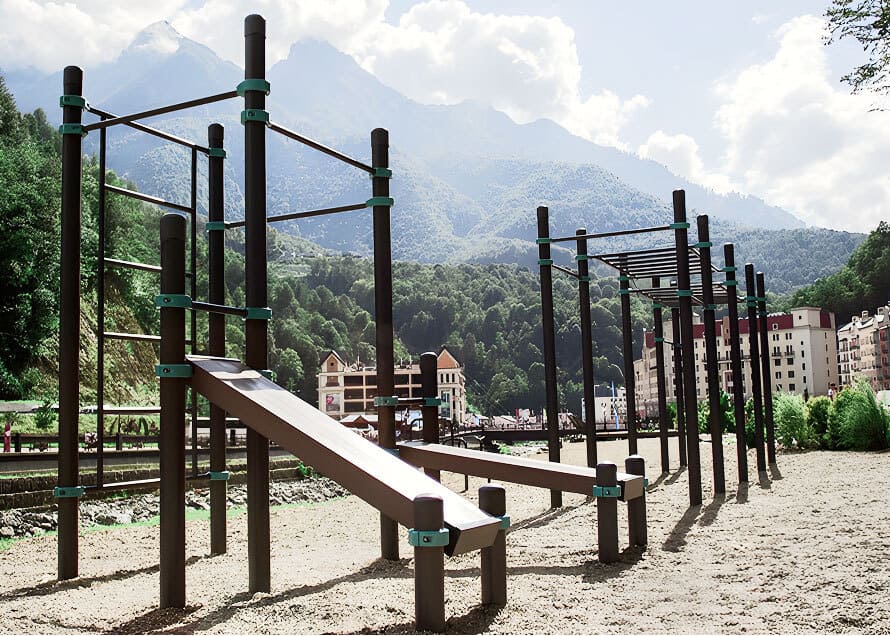 Площадка в стиле Street Workout в ЖК «Событие»