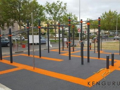 Воркаут площадка КЕНГУРУ.ПРО построена в Нанте